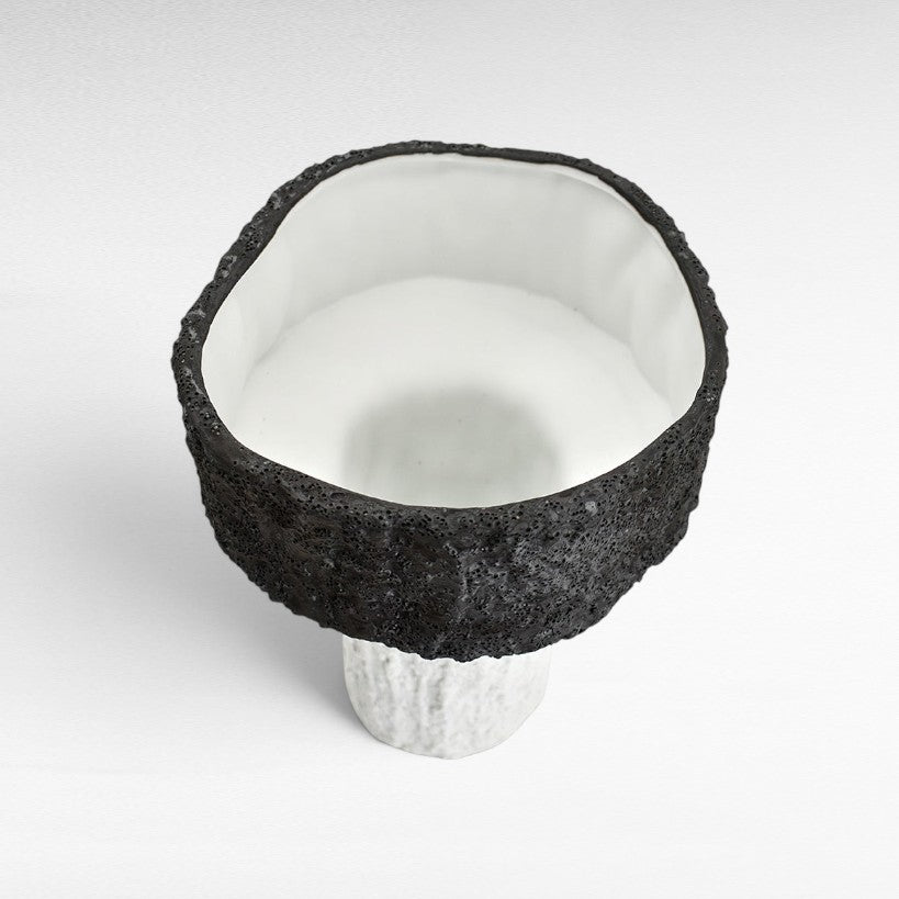 VASE PORCELAIN BLACK & WHITE Φ20 |H27 CM