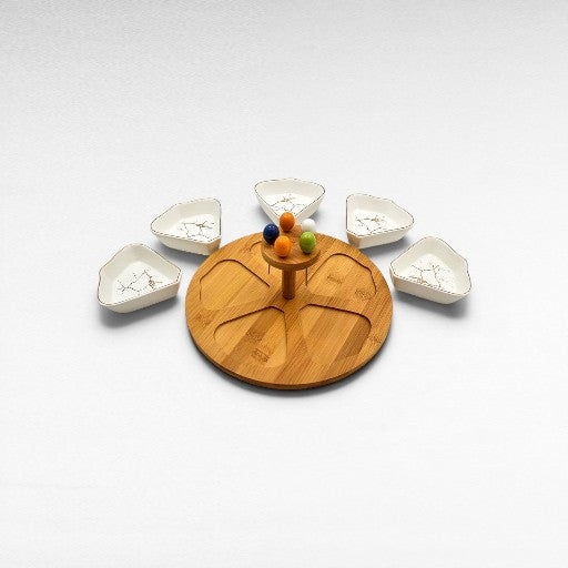 COCKTAIL BITES TRAY WHITE
