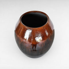 PLANTER WITH GLAZE FINISH - Chora Mykonos