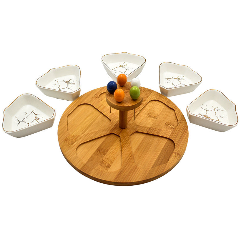 COCKTAIL BITES TRAY WHITE