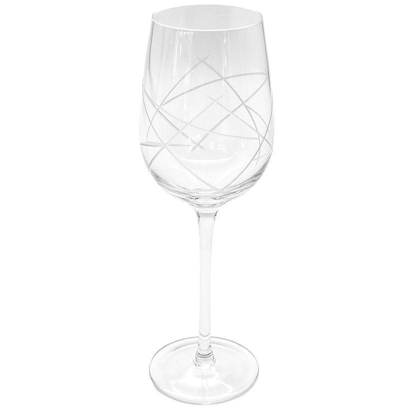 LINE & DOT WINE GLASS 500ML 10x10x26cm - Chora Mykonos