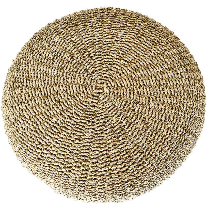 POUF NATURAL 80CM - Chora Mykonos