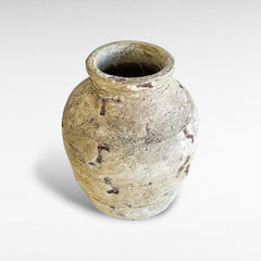PLANTER TERRACOTTA WITH ANTIQUE FINISH 55x55x110cm - Chora Mykonos