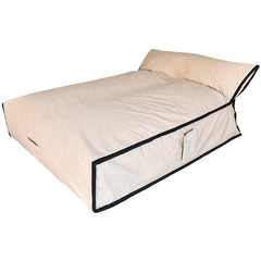 TAYLOR MADE TWO PERSON LOUNGER LONG PVC BEIGE&BLACK - Chora Mykonos