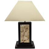 WOOD & STONE TABLE LAMP - Chora Mykonos