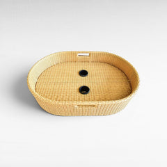 FLOATING OVAL POOL TRAY NATURA 90x60x20cm - Chora Mykonos