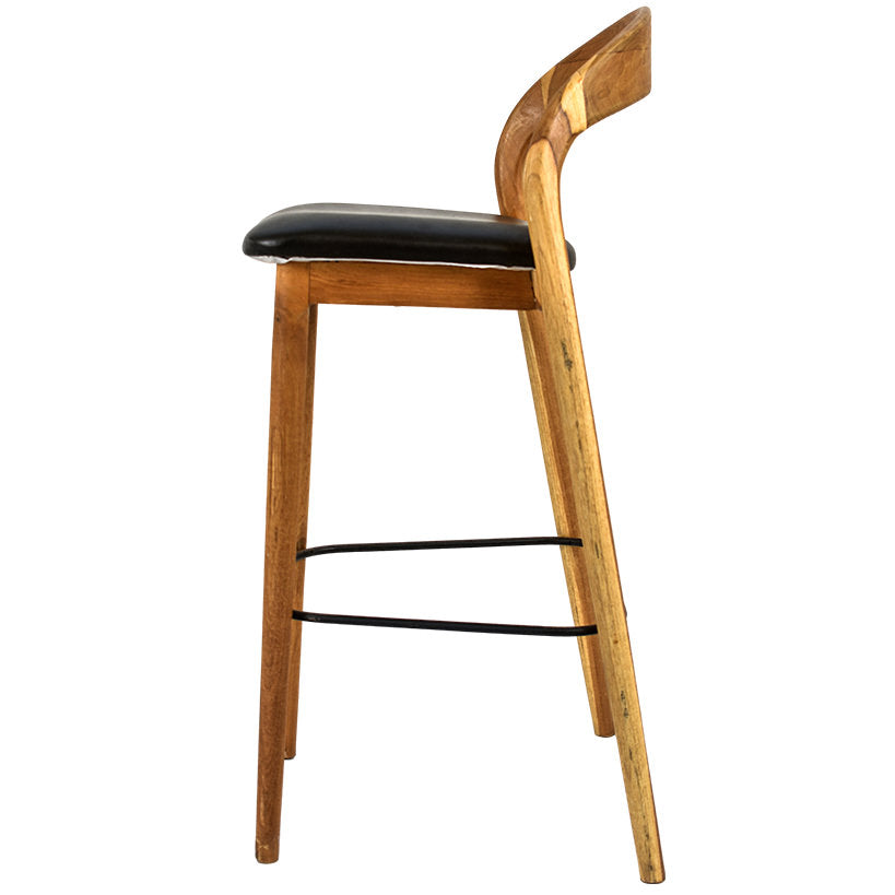 Teak Bar Stool – Elegant Comfort for Every Gathering