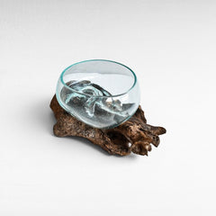 STAND BOWL GLASS - Chora Barefoot Luxury Living
