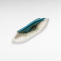 HANDPAINTED TEAK BOWL MULTICOLOR BOAT - Chora Mykonos