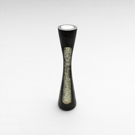 RESIN CANDLE BLACK - Chora Mykonos