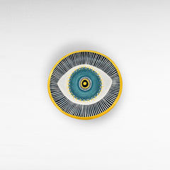 HANDPAINTED TEAK BOWL - Chora Mykonos