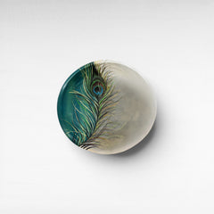 BOWL TEAK WOOD HANDPAINTED - Chora Mykonos