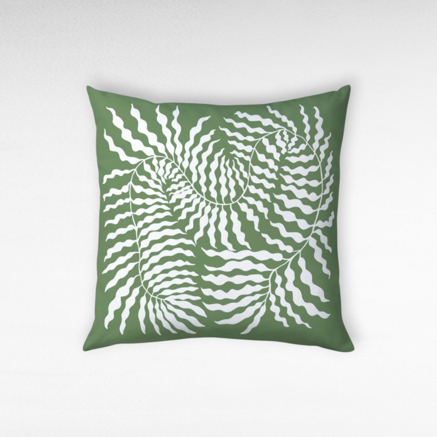 PILLOW NELEUS MOSS GREEN W45 |D45 CM