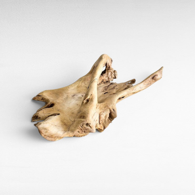 DECOR TRAY WOOD NATURAL 70x35x15cm - Chora Mykonos