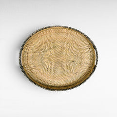 TRAY OVAL RATTAN SET OF 3 - Chora Mykonos