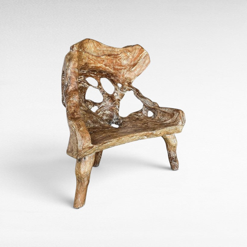 TEAK WOOD BENCH - Chora Mykonos
