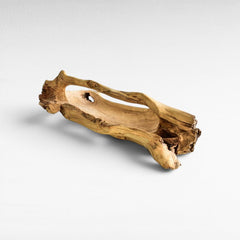 DECOR TRAY WOOD NATURAL 35x45x30cm - Chora Mykonos