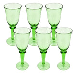 GLASS GREEN - SET OF 6 - Chora Mykonos