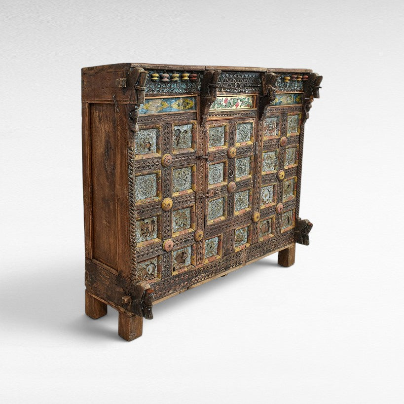 TEAK WOOD BUFFET W127 |D50 |H120 CM