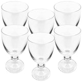 TRANSPARENT STEMMED WINE GLASS 200ml - Chora Mykonos