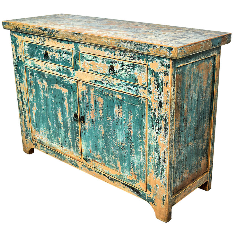 ANTIQUE TURQUOISE BUFFET