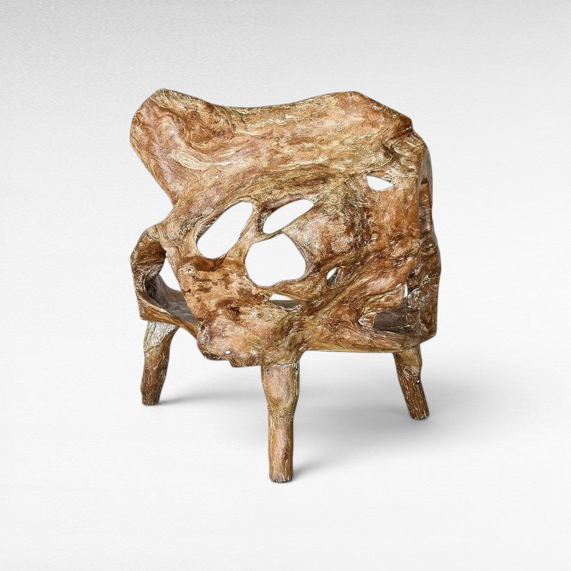 TEAK WOOD BENCH - Chora Mykonos
