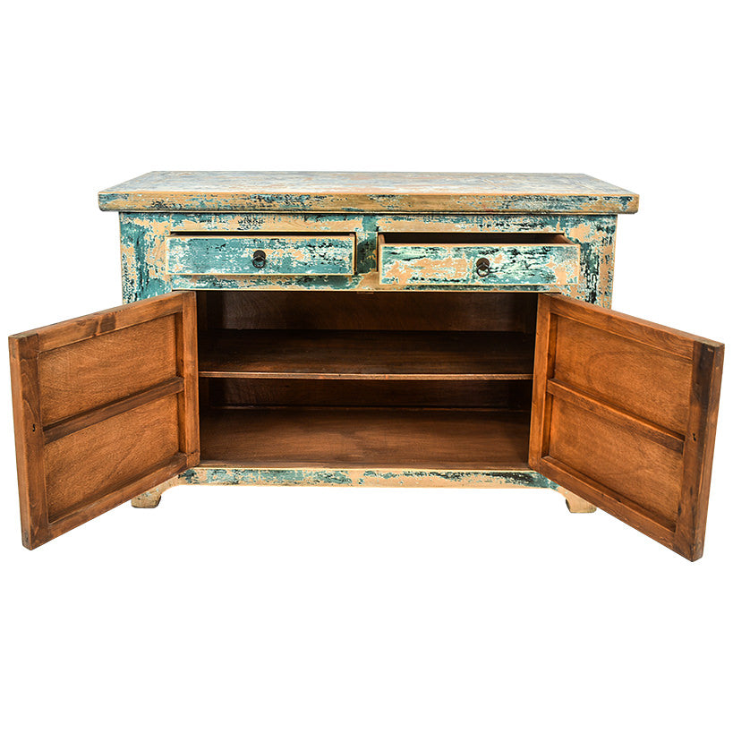 ANTIQUE TURQUOISE BUFFET