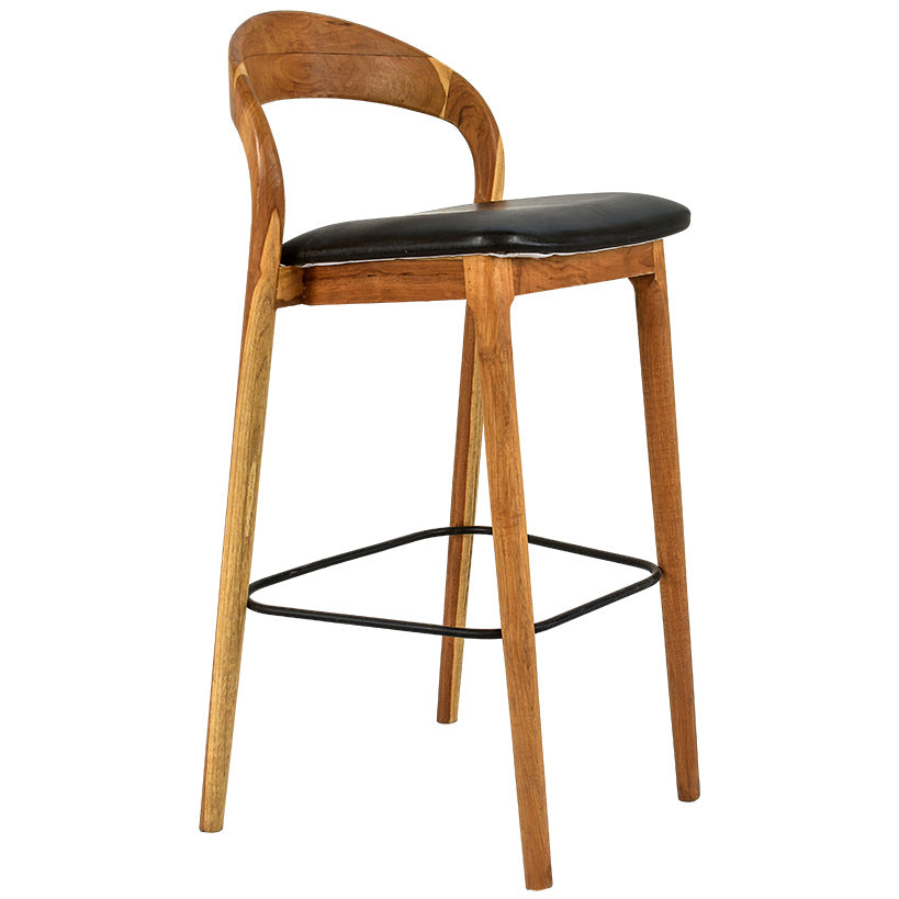 Teak Bar Stool – Elegant Comfort for Every Gathering