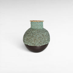 Set of 3 Rattan & Shell Vases - Chora Barefoot Luxury Living