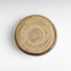 TRAY RATTAN SET OF 3 - Chora Mykonos