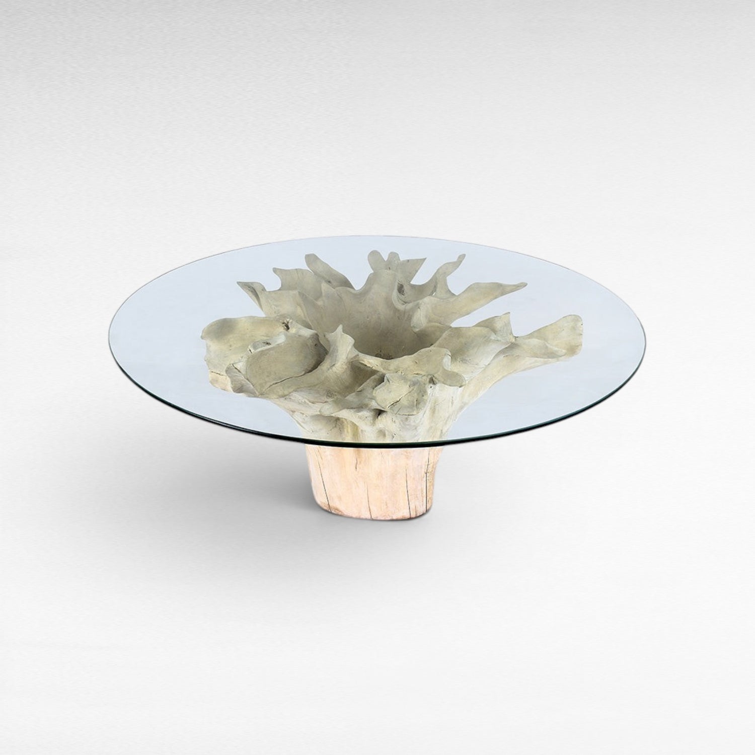 DINING TABLE WITH GLASS 125 X 125