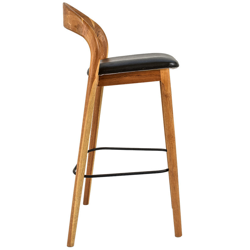 Teak Bar Stool – Elegant Comfort for Every Gathering