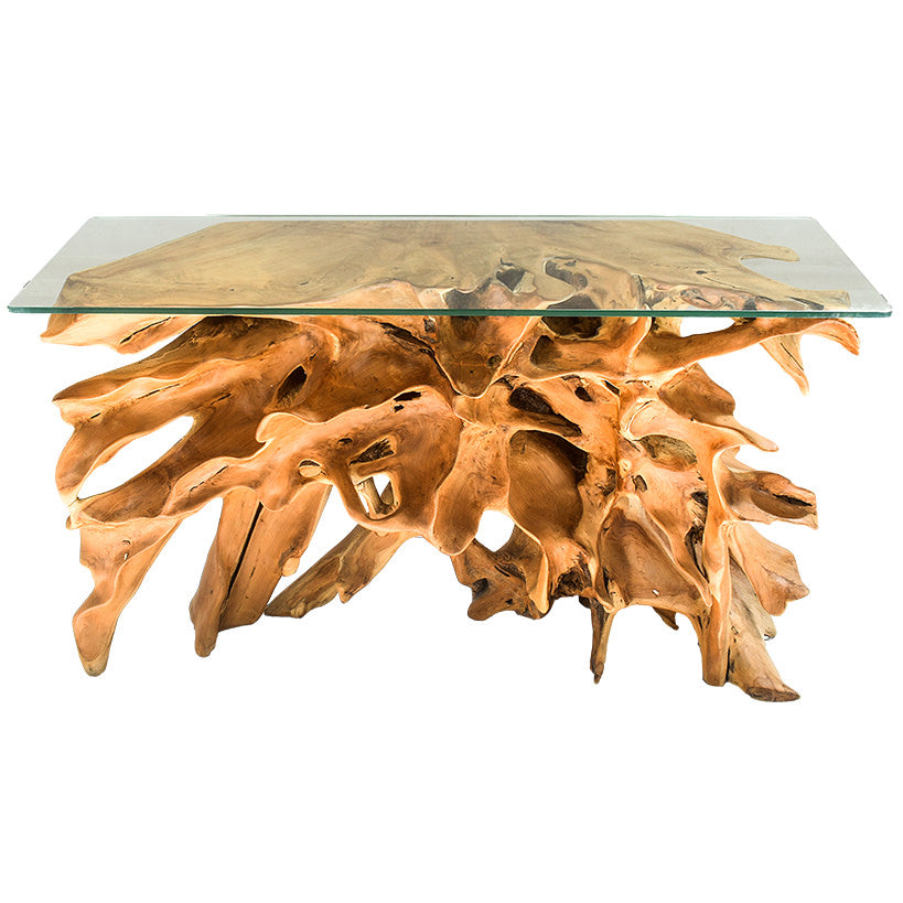 CONSOLE TABLE WITH GLASS