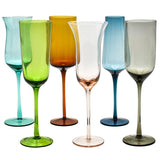 RAINBOW CHAMPAGNE GLASS 230ml - Chora Mykonos