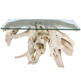 CONSOLE TABLE WITH GLASS