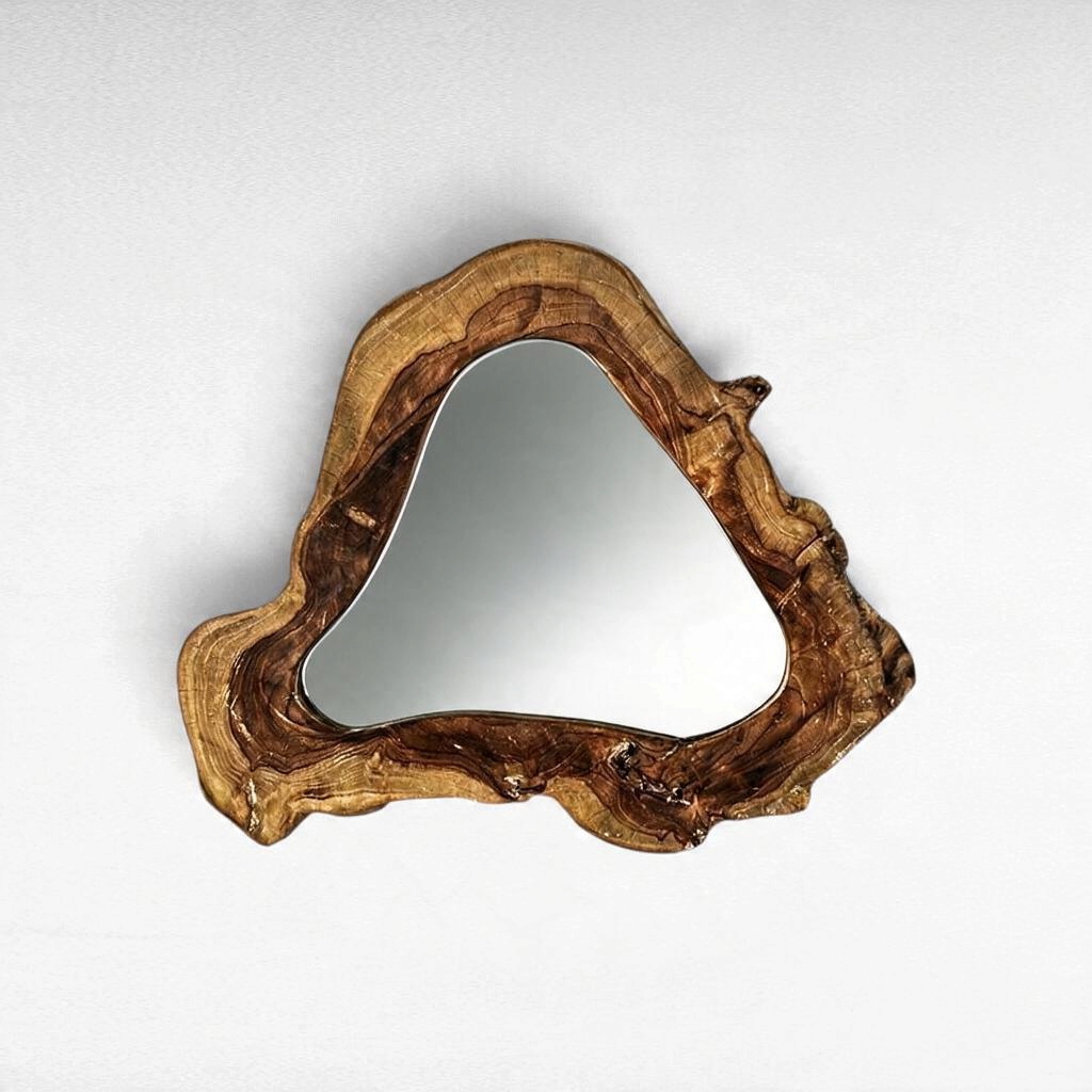 MIRROR TEAK WOOD