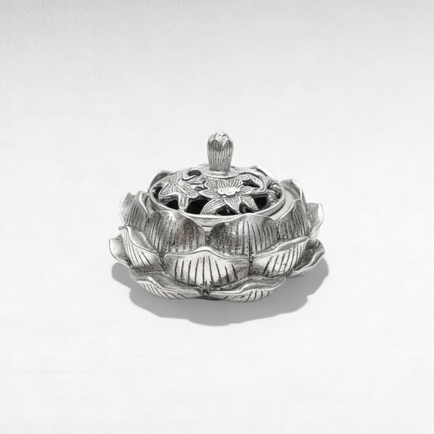 SILVER FLOWER SHAPED ASHTRAY Φ15 |H10CM
