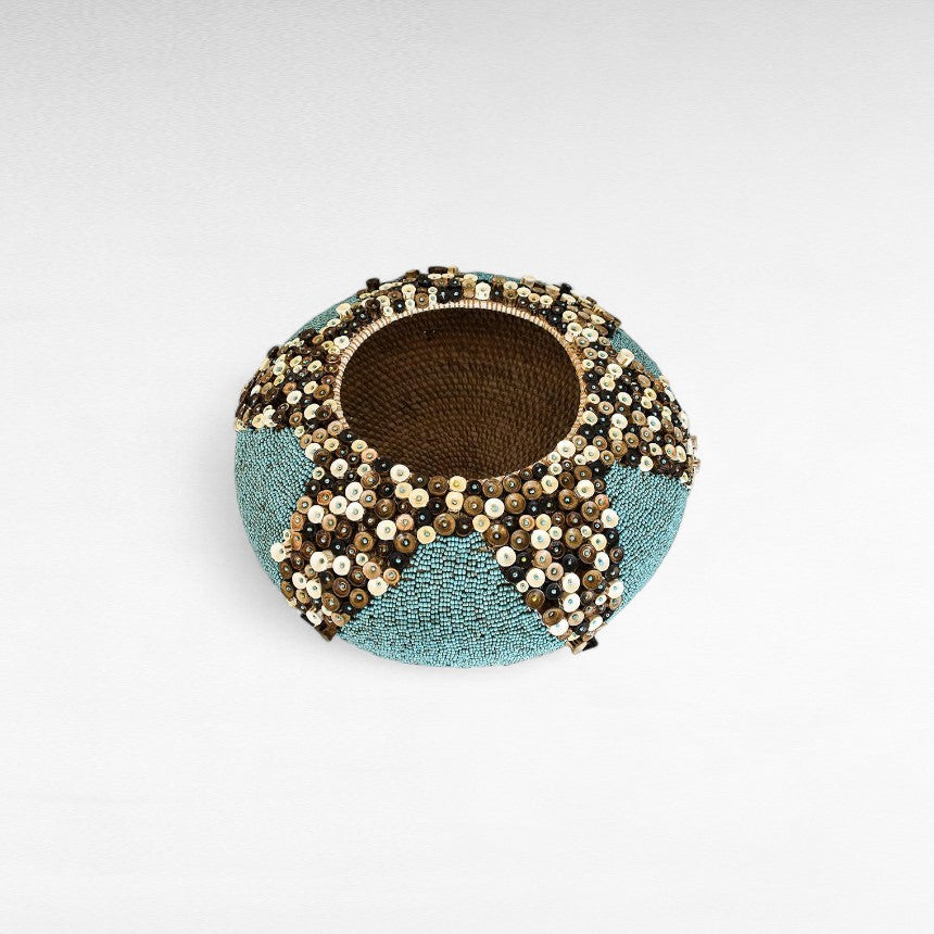 Shell Beaded Basket