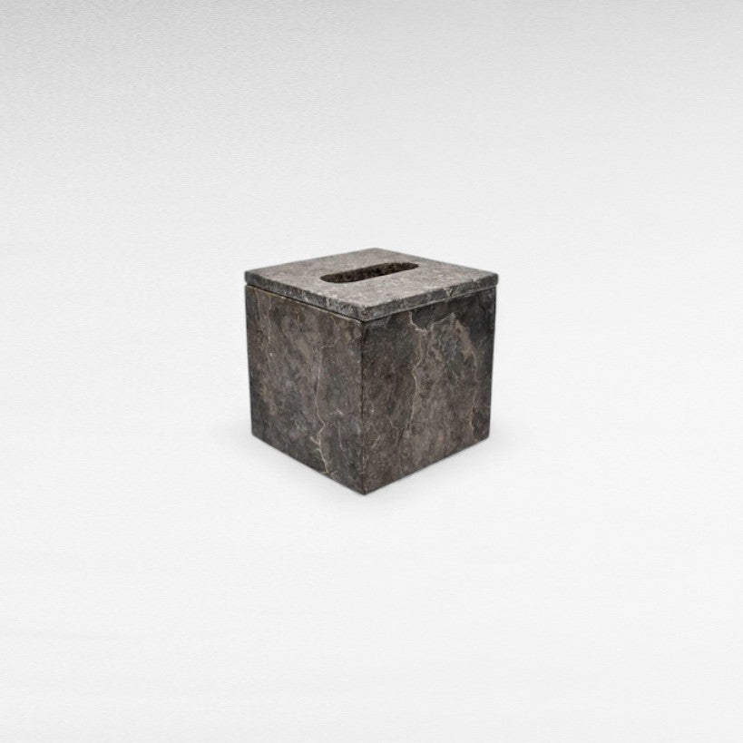 BATHROOM NAPKIN HOLDER MARBLE DARK GREY W15 |D15 |H15 CM