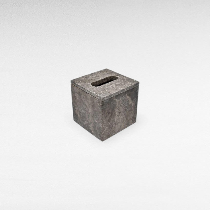 BATHROOM NAPKIN HOLDER MARBLE DARK GREY W15 |D15 |H15 CM