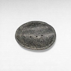 BATHROOM SOAP HOLDER STONE DARK GREY 15x10x2cm