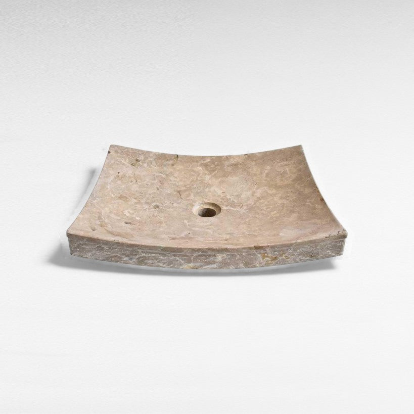 BATHROOM SINK MARBLE BEIGE W55 |D43 |H10 CM