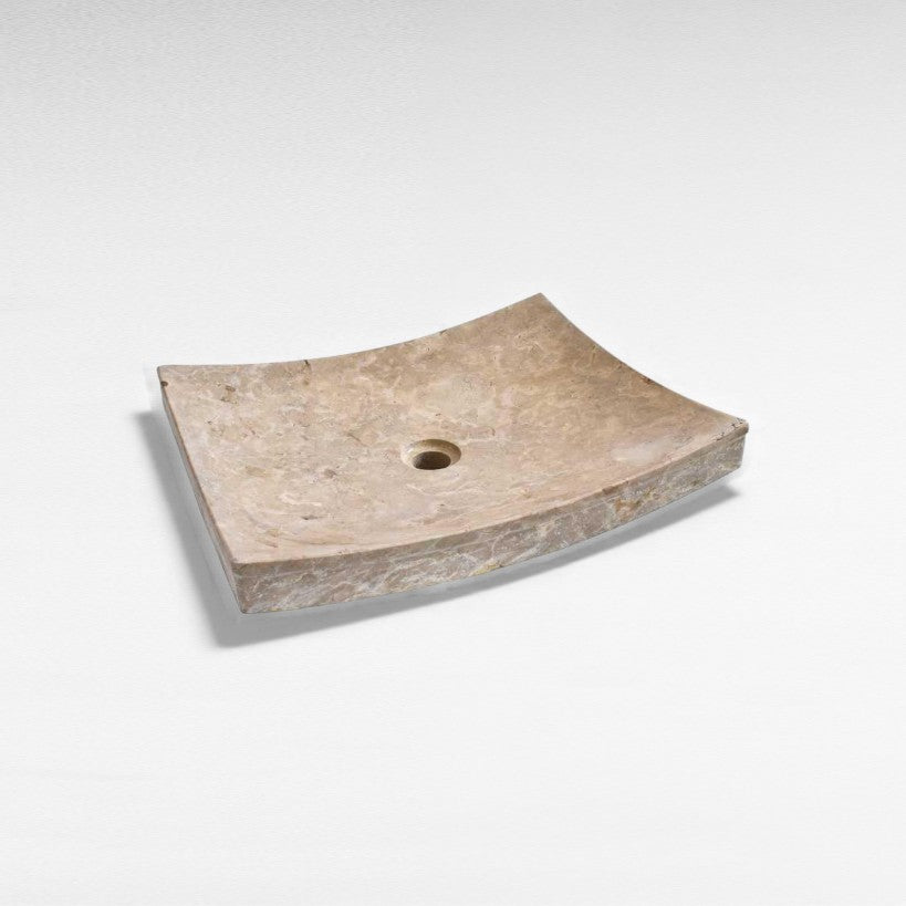 BATHROOM SINK MARBLE BEIGE W55 |D43 |H10 CM