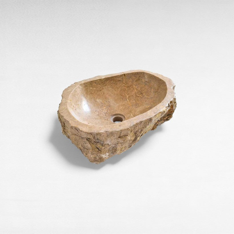 BATHROOM SINK MARBLE BEIGE W50 |D42 |H15 CM