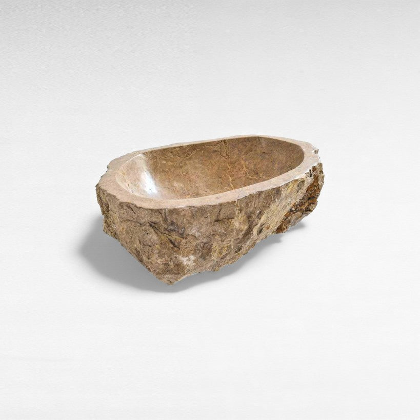 BATHROOM SINK MARBLE BEIGE W50 |D42 |H15 CM