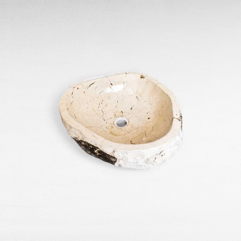 BATHROOM SINK STONE BEIGE W50 |D45 |H17 CM