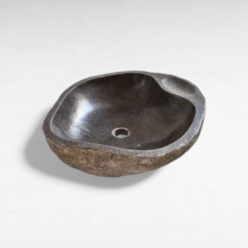BATHROOM SINK STONE GREY W53 |D48 |H15 CM