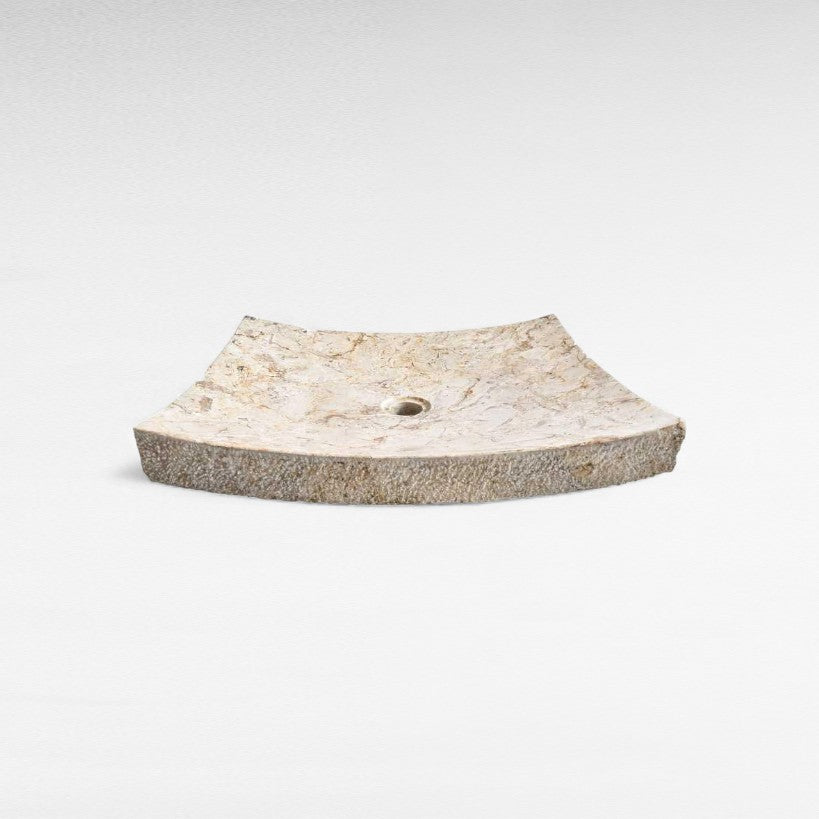 BATHROOM SINK MARBLE BEIGE W50 |D40 |H10 CM