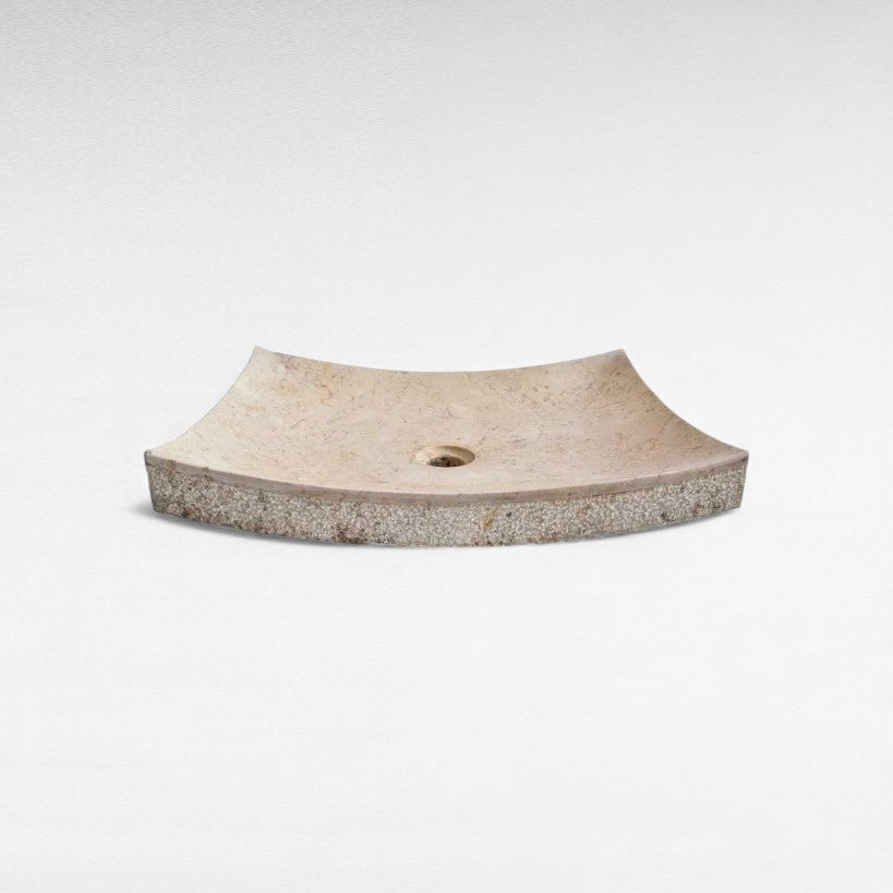 BATHROOM SINK MARBLE BEIGE W50 |D40 |H10 CM