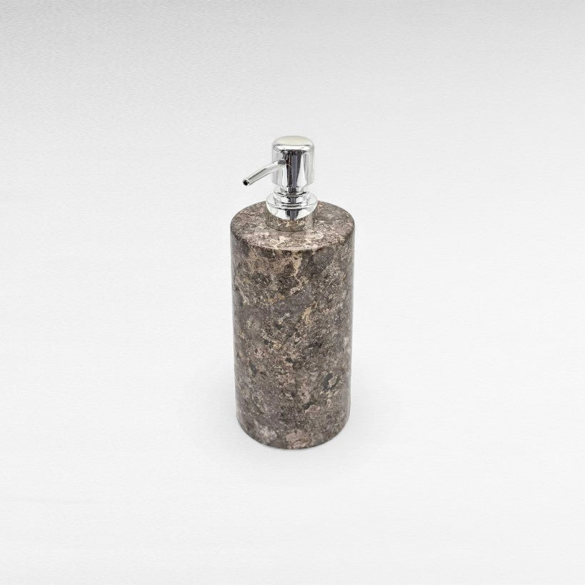 BATHROOM SOAP DISPENSER MARBLE DARK GREY W7 |D7 |H20 CM